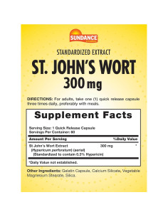 Cápsulas de Hierba de San Juan Sundance 300mg 60 Unidades 2