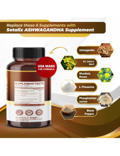 Suplemento Ashwagandha Sotalix 150 Cápsulas - Natural y Efectivo 2