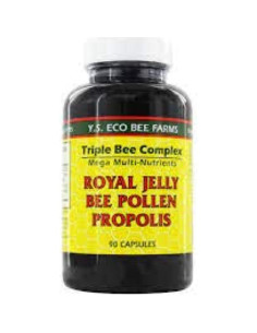 YS Organics Complejo Triple de Abeja - 180 Cápsulas - 2 Paquetes 2