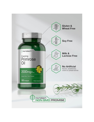 Cápsulas de Aceite de Onagra Horbach 2000mg - 150 Gelatinas Blandas