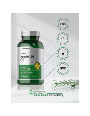 Cápsulas de Aceite de Onagra Horbach 2000mg - 150 Gelatinas Blandas