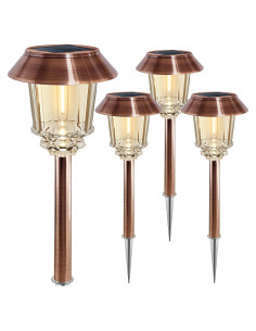 Luces Solares XMCOSY+ 4 Piezas Jardín Regulables IP65