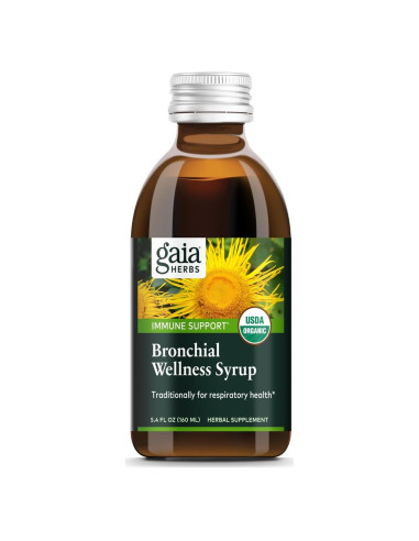 Jarabe Bronquial Gaia Herbs 160 ml - Soporte Inmunológico y Pulmonar