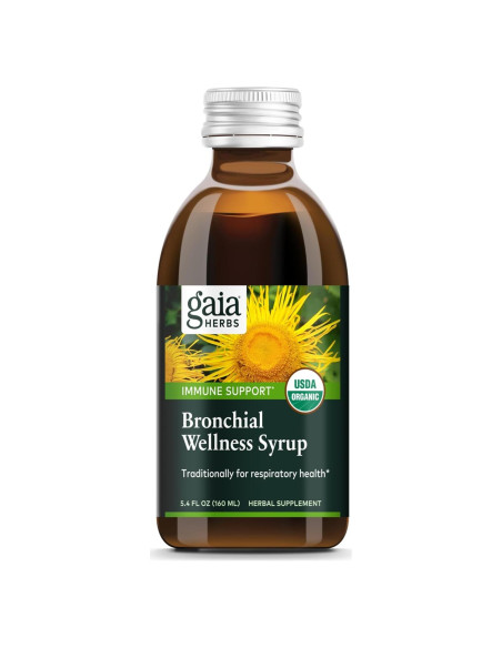 Jarabe Bronquial Gaia Herbs 160 ml - Soporte Inmunológico y Pulmonar