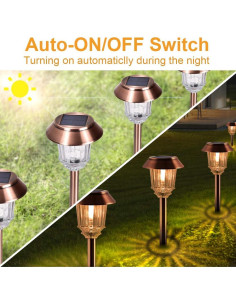 Luces Solares XMCOSY+ 4 Piezas Jardín Regulables IP65 2