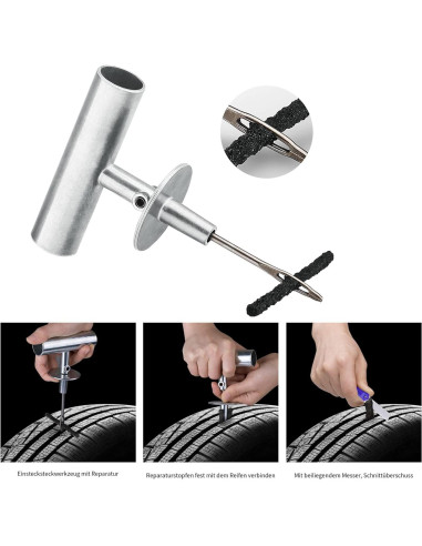 Kit de Reparación de Neumáticos AUTOWN 68 Piezas Universal