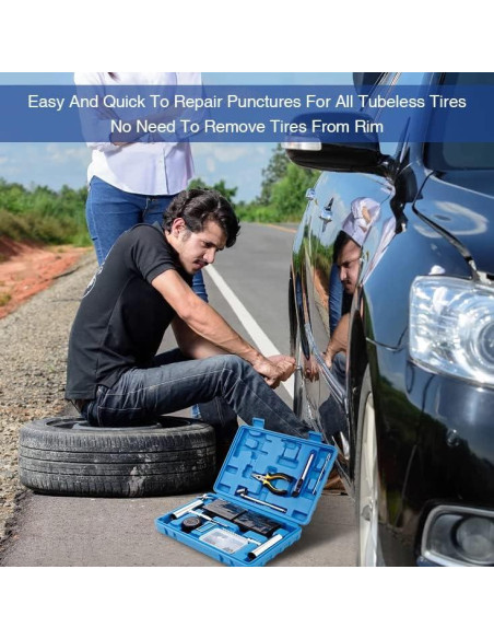 Kit de Reparación de Neumáticos AUTOWN 68 Piezas Universal