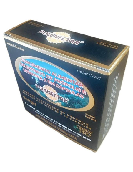 4 Cajas de Polenectar Propóleos Brasileños 300mg 60 Gelatinas