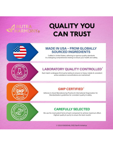 Suplemento de Resveratrol NUTRA HARMONY - 120 Cápsulas Antioxidantes