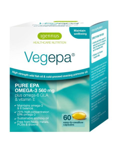 Vegepa Omega 3 Aceite de Pescado Salvaje 560 mg EPA 60 Cápsulas