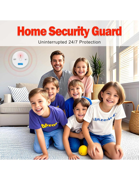 Paquete de 3 Detectores de Monóxido de Carbono Pumwry LCD