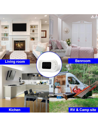 2 Paquetes Detectores de Monóxido de Carbono Sylzy MY-S07