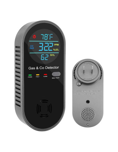 Detector de Monóxido de Carbono 4-en-1 LEMONTIAL Conectable