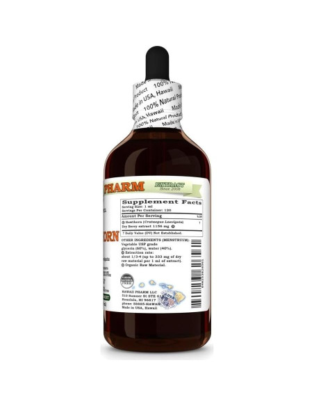 Extracto de Espino Sin Alcohol Hawaii Pharm 118 ml - Bienestar Cardiaco