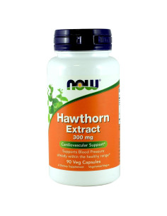 Extracto de Espino 300mg NOW Foods 90 VegiCaps Vegetariano