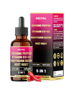 Gotas Líquidas de Pimienta de Cayena Milivol 30 ml - Suplemento Digestivo