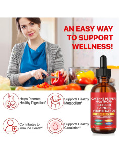 Gotas de Pimienta de Cayena FSLHCY 60ml Suplemento Digestivo 2