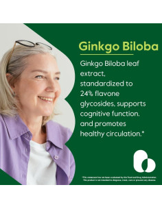 Suplemento Ginkgo Biloba Bestvite 120mg 240 Cápsulas Sin Gluten 2