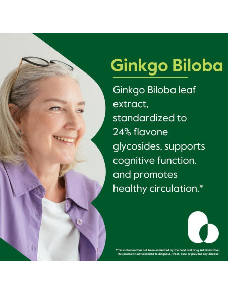 Suplemento Ginkgo Biloba Bestvite 120mg 240 Cápsulas Sin Gluten