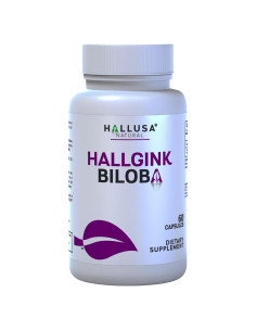Cápsulas de Ginkgo Biloba 120 mg Hallusa Natural - 60 Unidades
