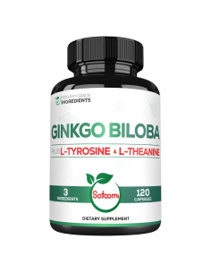 Suplemento Ginkgo Biloba 1000mg Satoomi - 120 Cápsulas Veganas