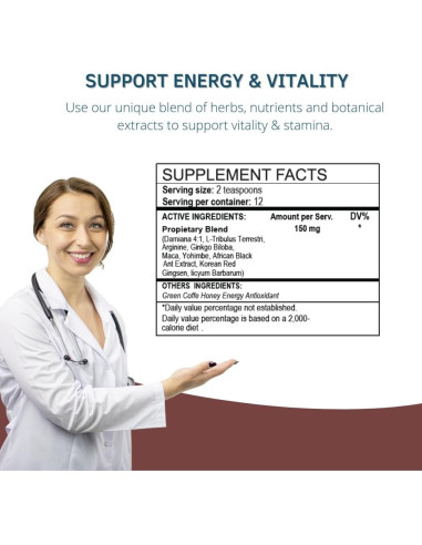 Suplemento Energético Zelux 113 g - Aumentador de Testosterona
