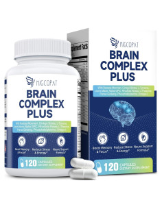 Suplemento Cognitivo Migcopat 120 Cápsulas - Memoria y Concentración