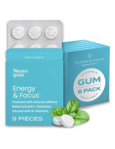 NeuroGum Chicle Energía y Enfoque Menta 54 Unidades