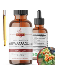 Gotas Líquidas de Ashwagandha Orgánica Pura Herba 59.15 ml