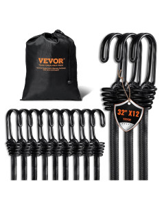 Cuerdas Bungee VEVOR 12Pcs 81cm Alta Resistencia
