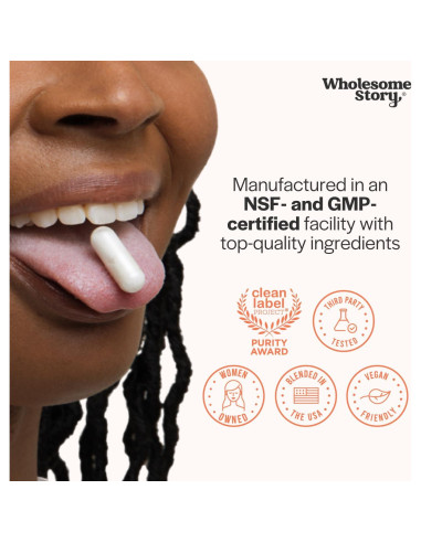 Suplemento de Inositol Wholesome Story 120 Cápsulas 40:1