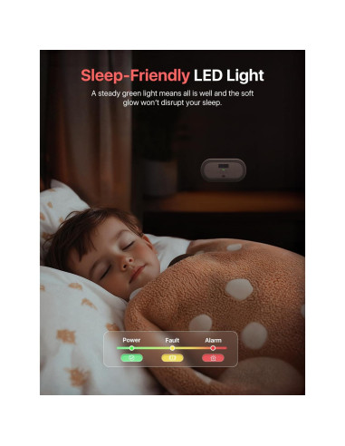 Detector de Monóxido de Carbono X-Sense XC0C-SA con Batería