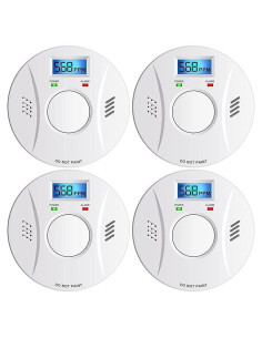 Detector de Humo y Monóxido de Carbono Siterwell GS528A - Paquete de 4