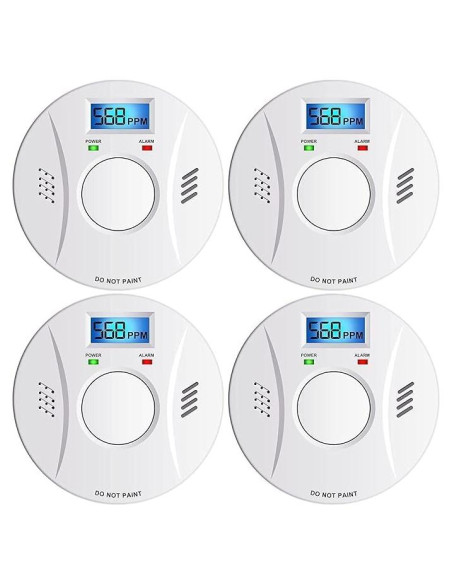 Detector de Humo y Monóxido de Carbono Siterwell GS528A - Paquete de 4 Detector de Humo y Monóxido de Carbono Siterwell GS528A - Paquete de 4