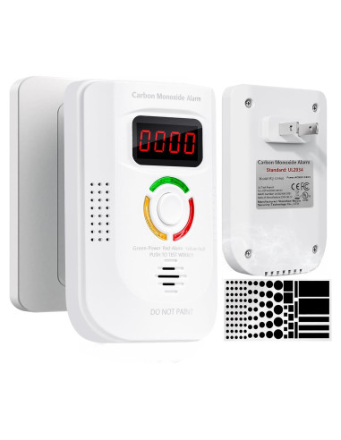 Detector de Monóxido de Carbono Enchufable ZARSAFLY WJ-CO960