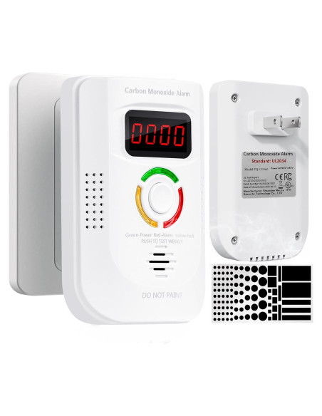 Detector de Monóxido de Carbono Enchufable ZARSAFLY WJ-CO960