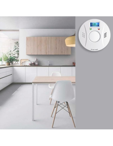 Detector de Humo y Monóxido de Carbono Siterwell GS528A - Paquete de 4