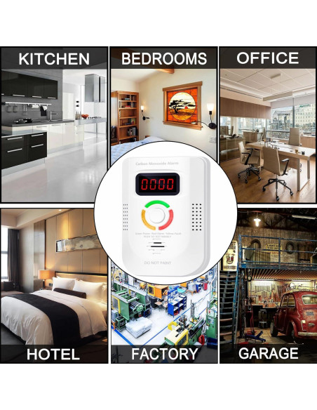 Detector de Monóxido de Carbono Enchufable ZARSAFLY WJ-CO960