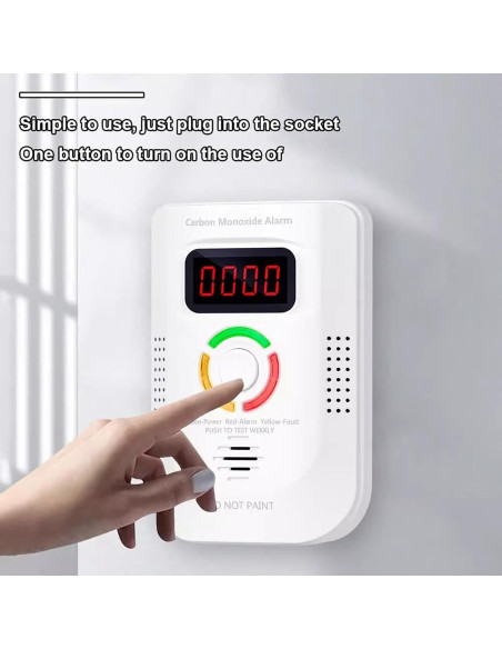 Detector de Monóxido de Carbono Enchufable ZARSAFLY WJ-CO960