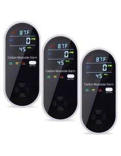 Detector de Monóxido de Carbono WESHLGD KH106 Enchufable 3 en 1