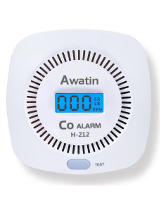 Detector de Monóxido de Carbono Awatin H-212 con Pantalla Digital