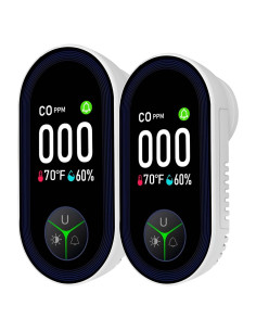 Detector de Monóxido de Carbono Enchufable LSENLTY 2 en 1