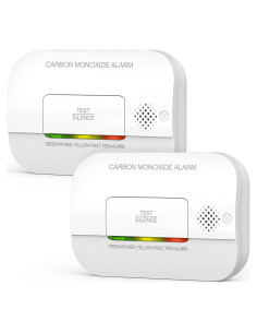 Detector de Monóxido de Carbono Putogesafe GS811-A 85 dB 2 Paquete
