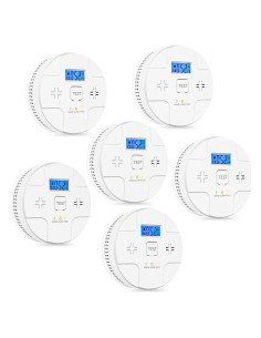 Detector de Humo y Monóxido de Carbono ARIKON 6 Paquetes