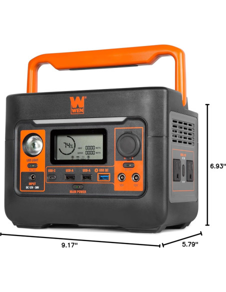 Estación de Energía WEN 300W 269Wh Generador Inversor