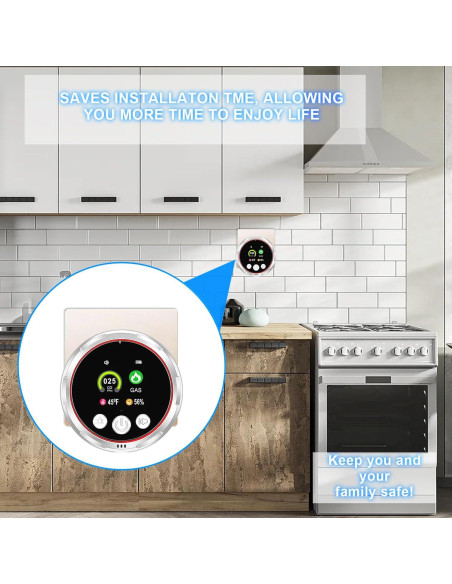Detector de Monóxido de Carbono y Gas Natural Tarewoeki HD13