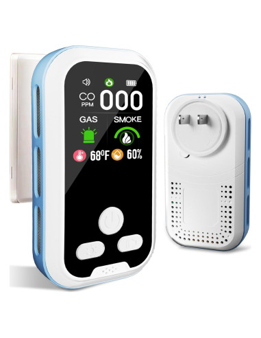 Detector de Monóxido de Carbono 5-en-1 HD11 con Pantalla LCD