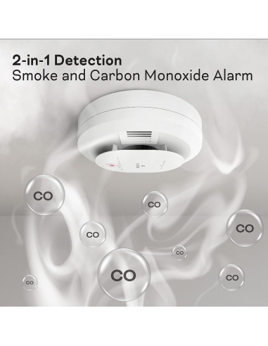Detector de Humo y Monóxido Kidde 900-CUAR-V, Paquete de 2