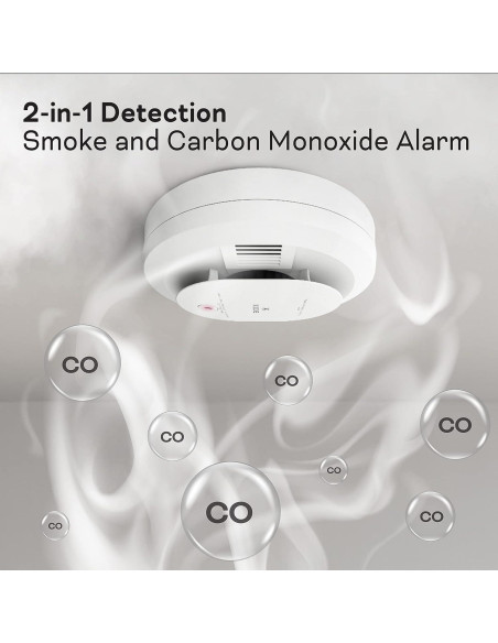 Detector de Humo y Monóxido Kidde 900-CUAR-V, Paquete de 2