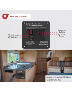 Detector de Monóxido de Carbono y Gas Propano Leakbee R503 2 en 1 2